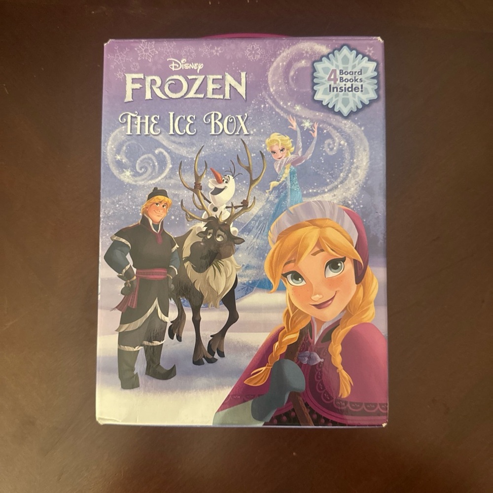 Disney Frozen The Ice Box Board Book Set - Purple and Blue Cover